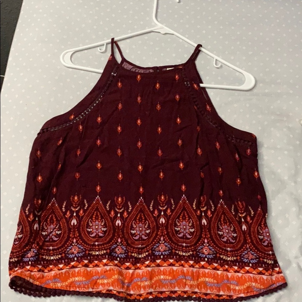 High neck top